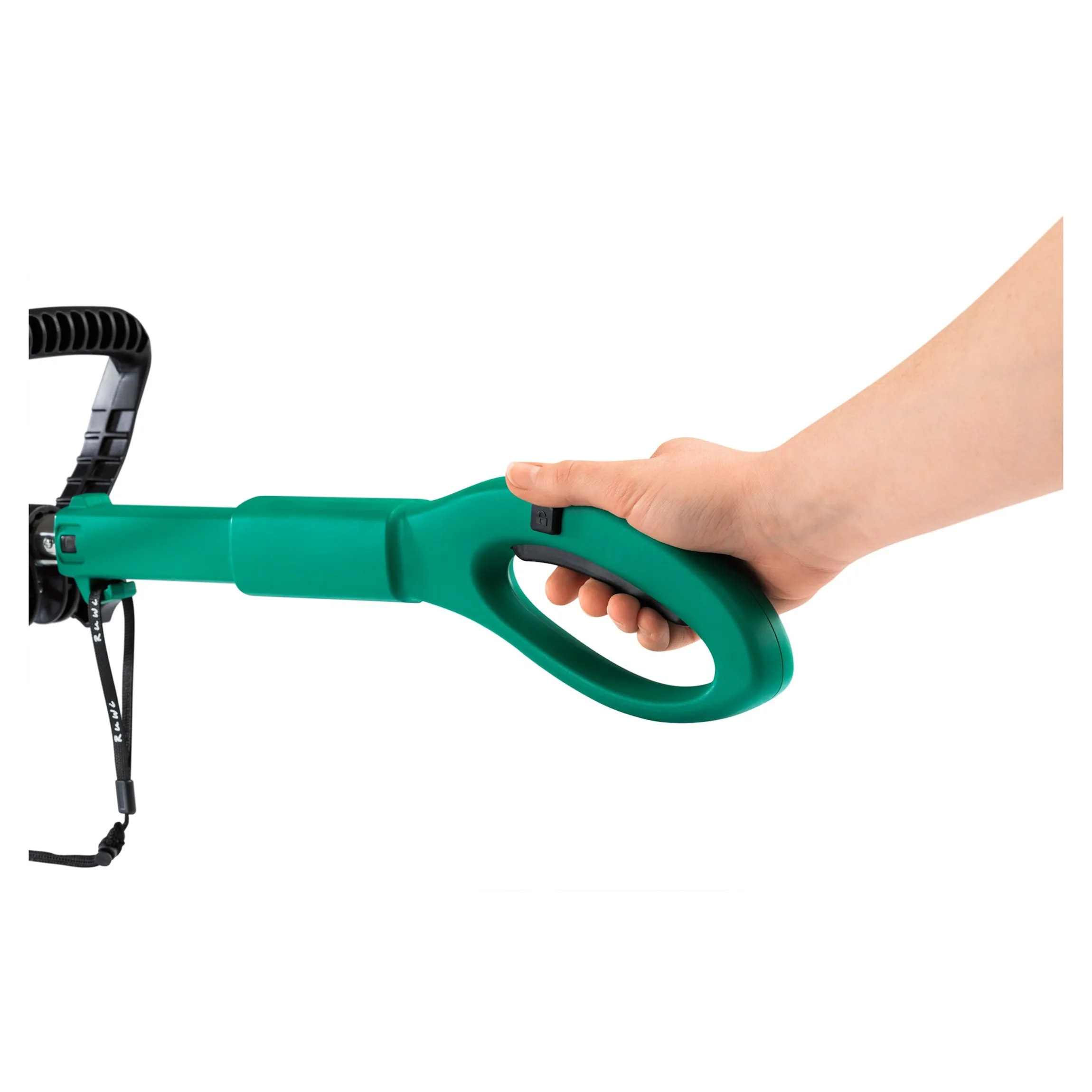 Akku-Rasentrimmer RuWi mit Auffangbehälter 12V