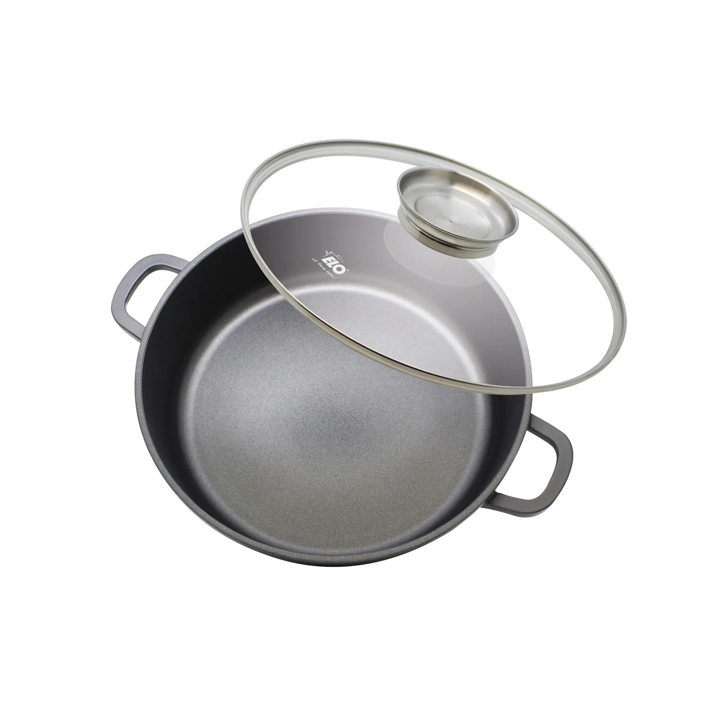 Alucast Servierpfanne mit Glasdeckel 24 cm