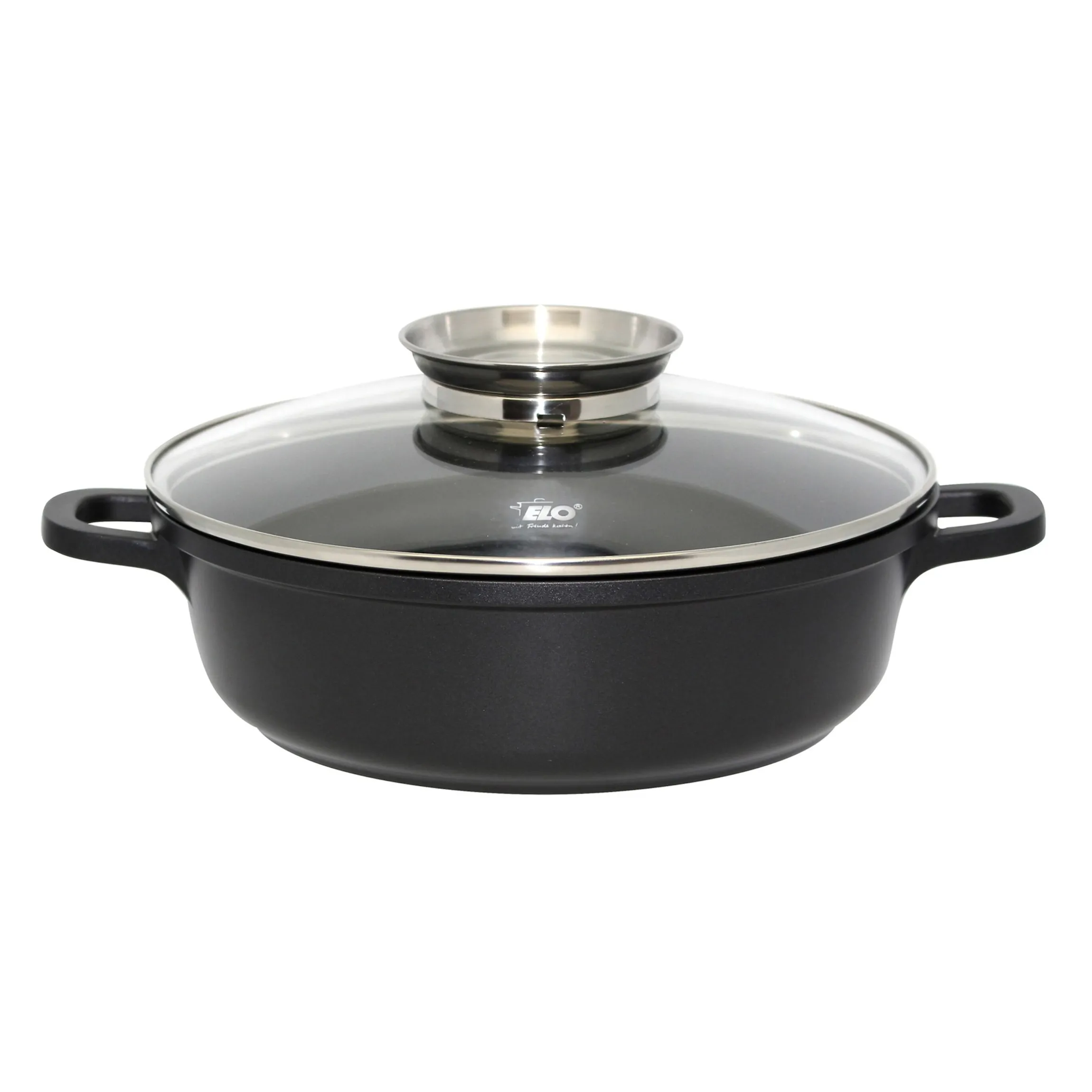 Alucast Servierpfanne mit Glasdeckel 28 cm