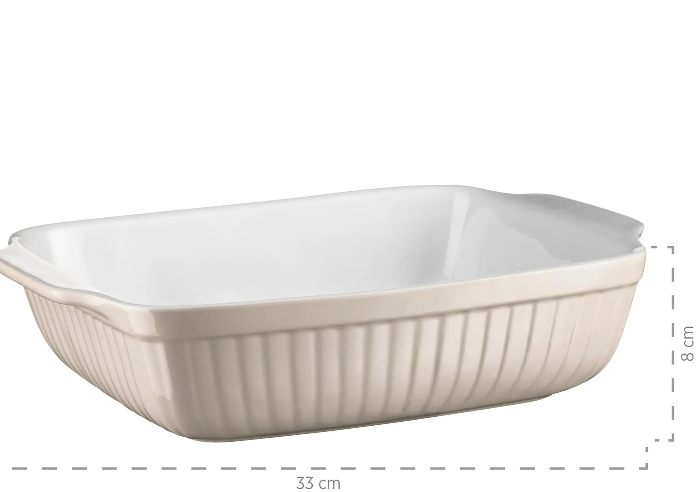 Auflaufform, Keramik Kitchen Time Grau
