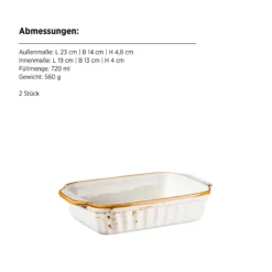 Auflaufform-Set, Porzellan Pintar