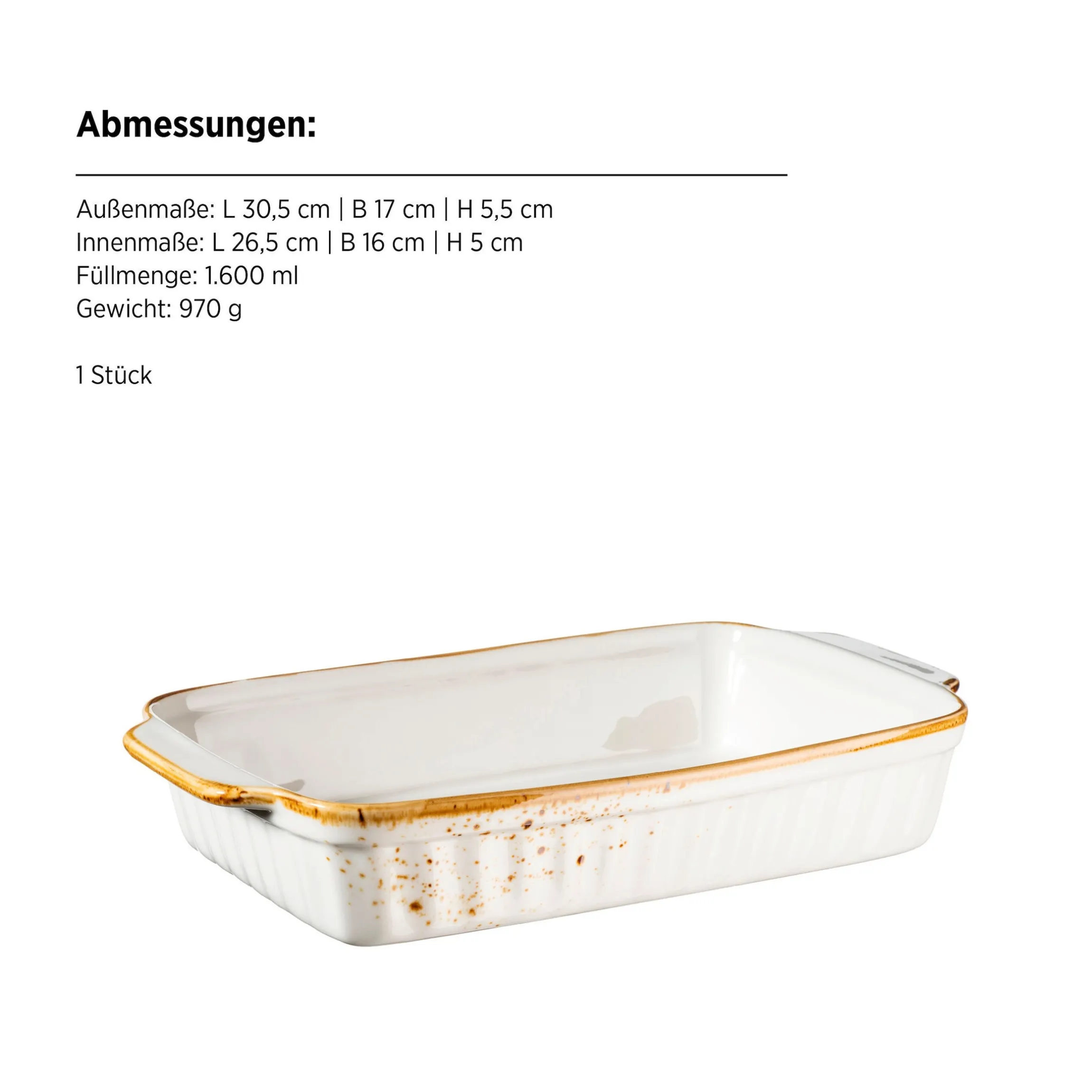 Auflaufform-Set, Porzellan Pintar