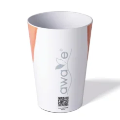 AWAVE Trinkbecher 400 ml rPET Set 4-teilig, mit Eichstrich