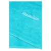 Badetuch personalisiert mit Namen, 150x100 cm, 100% Baumwolle türkis