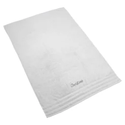 Badetuch personalisiert mit Namen, 150x100 cm, 100% Baumwolle silber