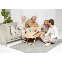 Bambus Spiel- und Puzzletisch "Magnet 4 in 1"