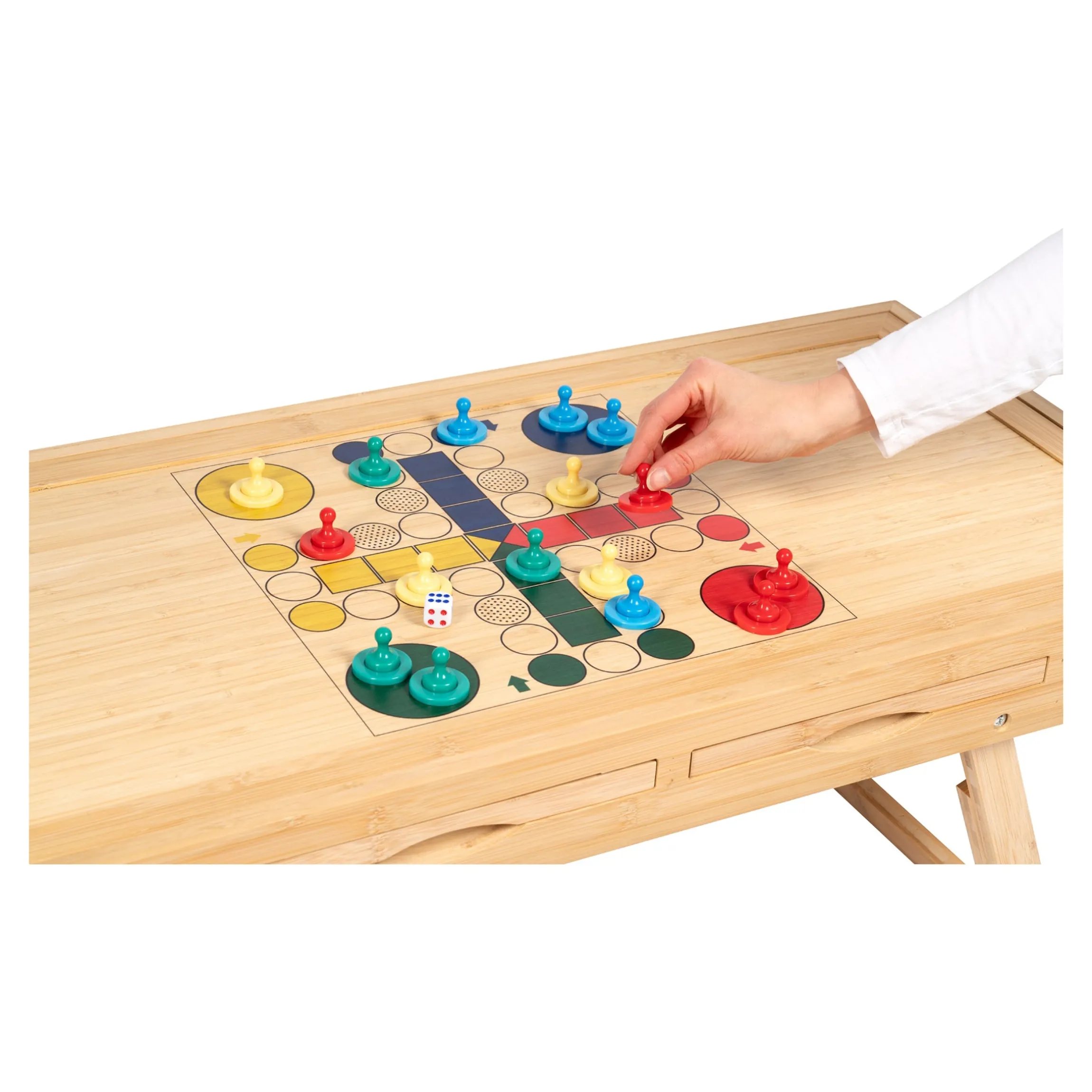 Bambus Spiel- und Puzzletisch "Magnet 4 in 1"