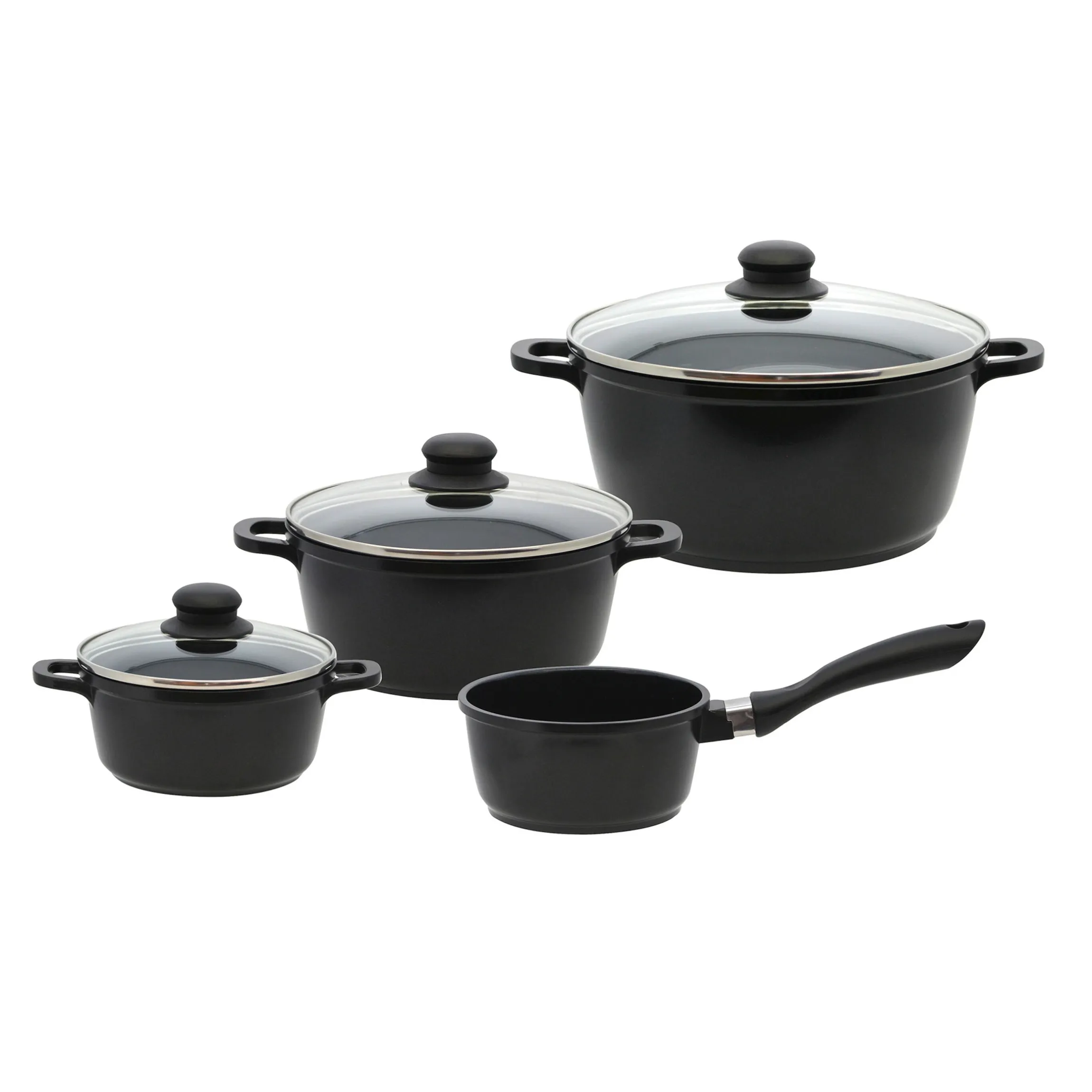 Basic Topfset "Black Cast ELO Dur Edition", 7-teilig