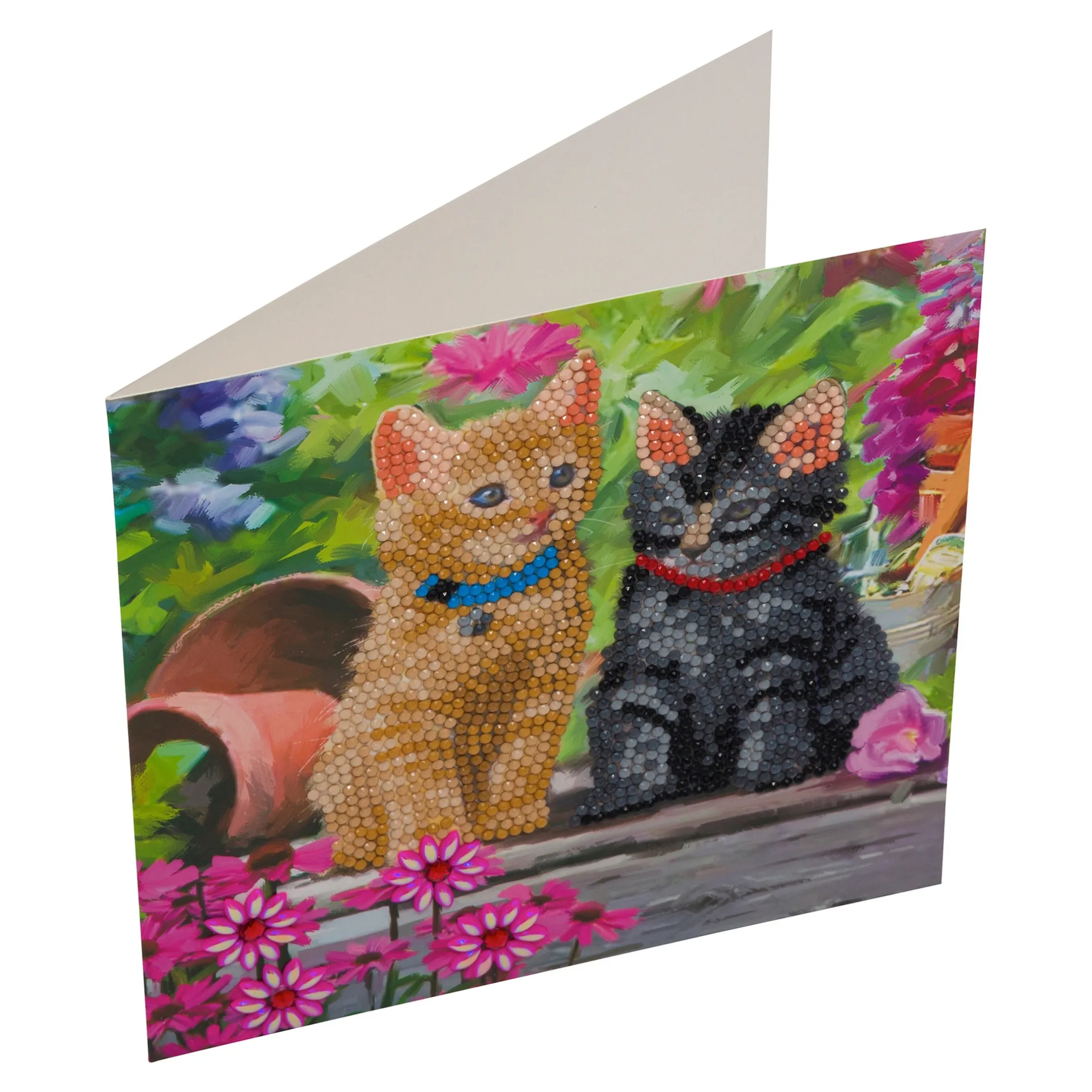 Bastel-Set, Crystal Art Katzenpärchen