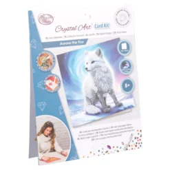 Bastel-Set, Crystal Art Polarfuchs