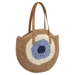 Bast-Sommertasche „Glücksauge“