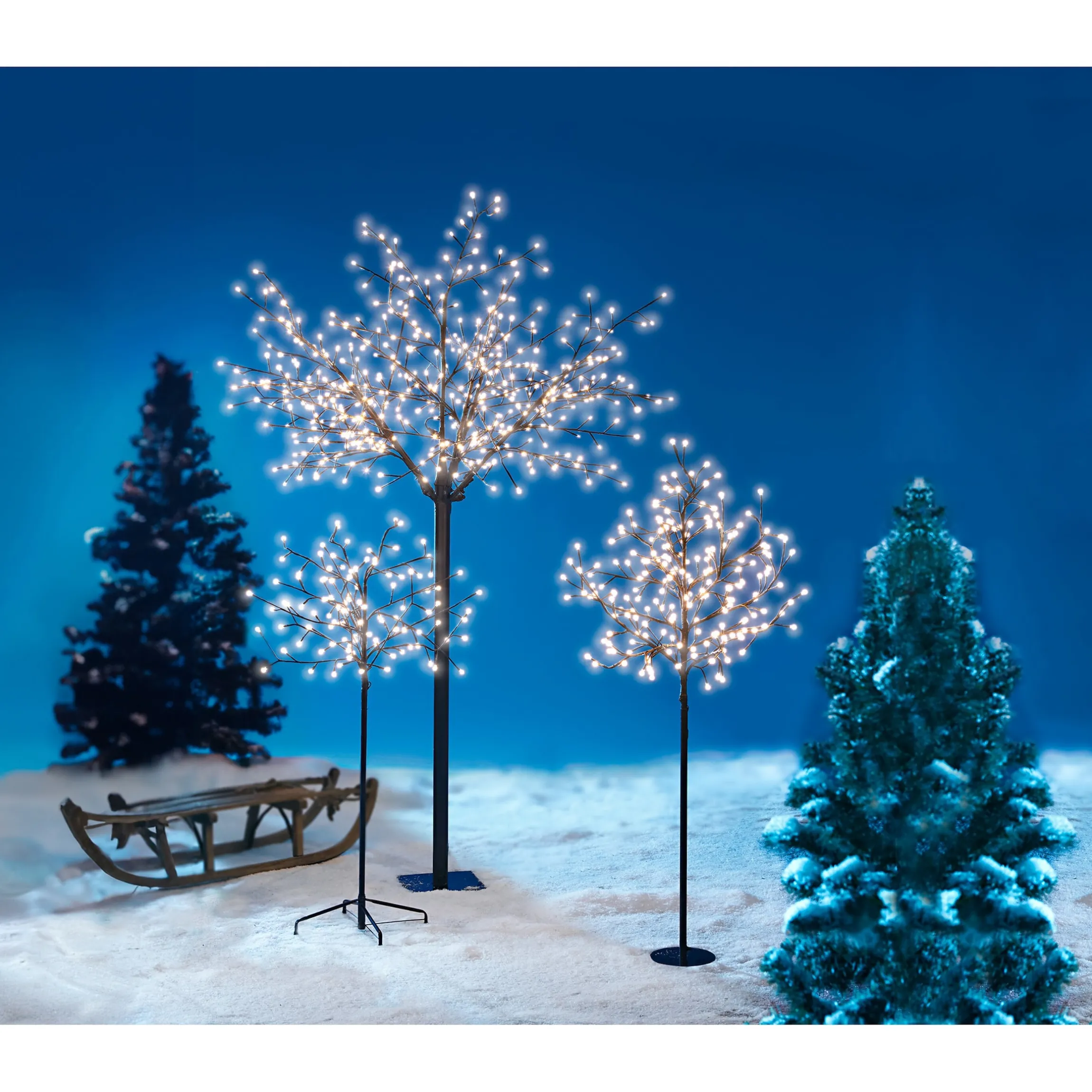 Baum mit LED Ballkugeln 220 cm