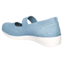 Bequem-Ballerina "Federleicht" rauchblau