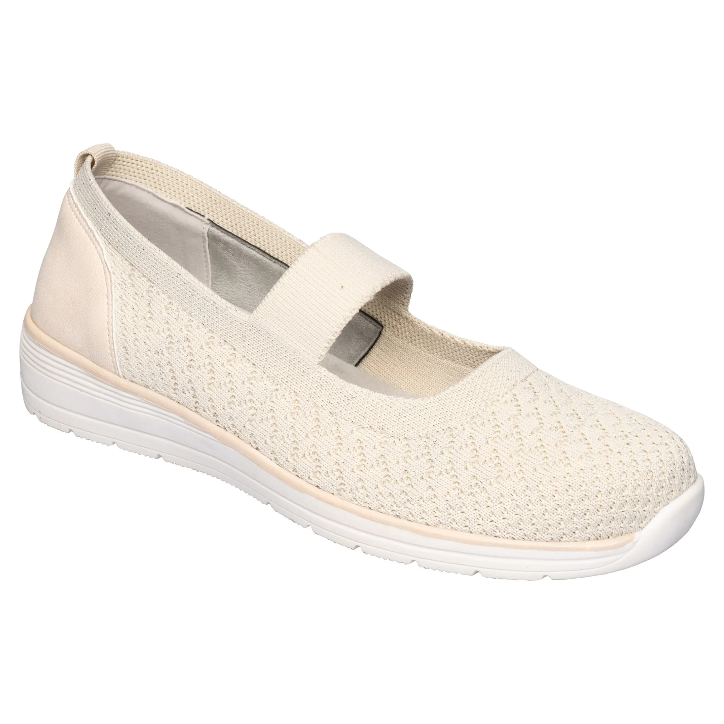 Bequem-Ballerina "Federleicht" beige