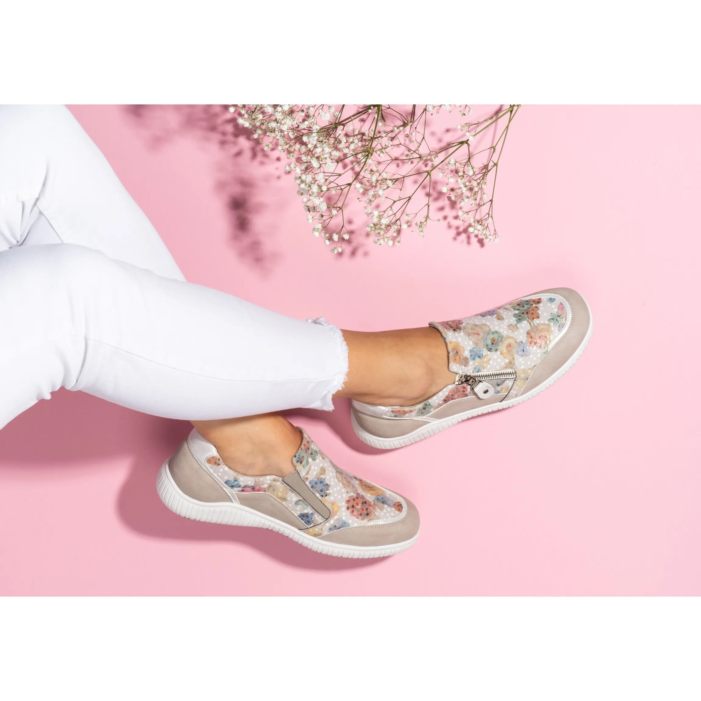 Bequem-Halbschuh "Flora" beige