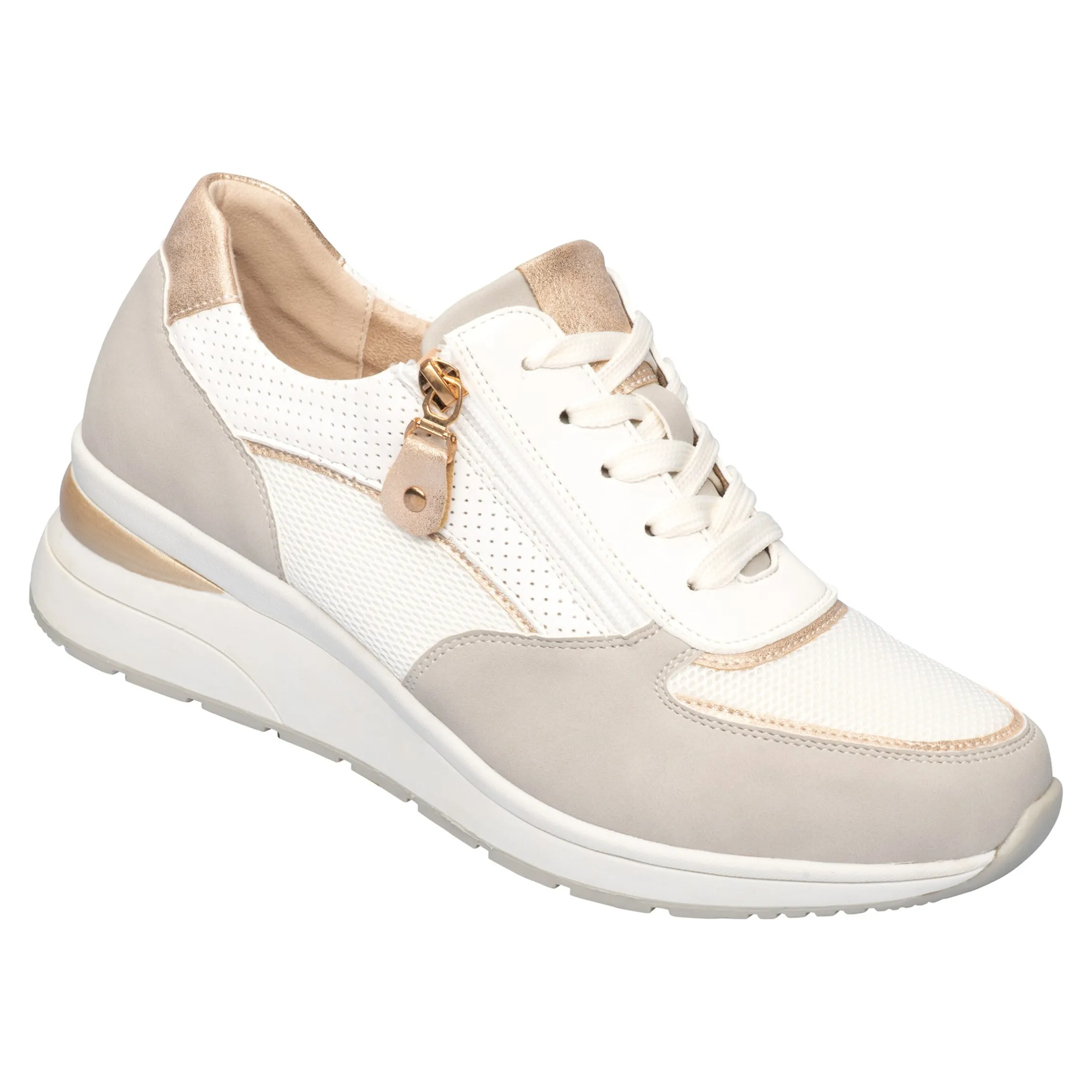 Bequem-Keilsneaker mit Leder „Bettina“
