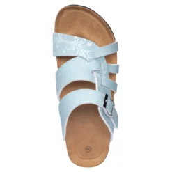 Bequem-Klettpantolette "Iris" jeansblau