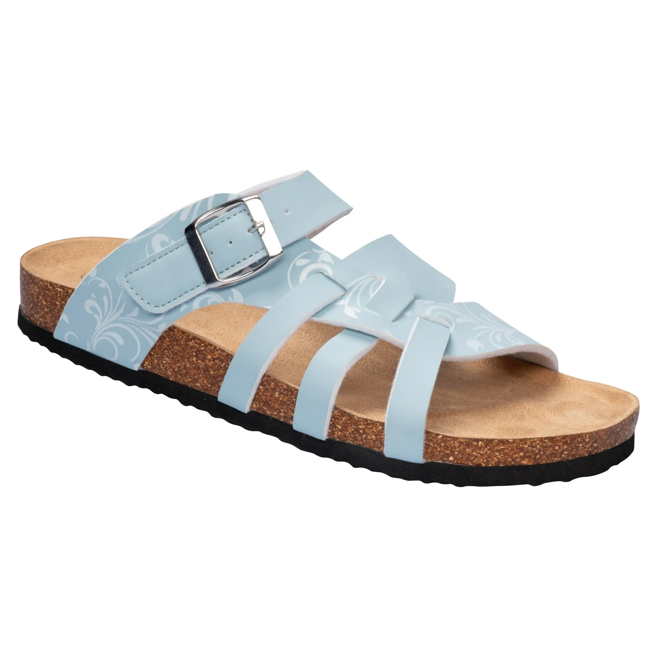 Bequem-Klettpantolette "Iris" jeansblau