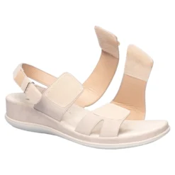 Bequem-Klettsandale „Daniela“ beige