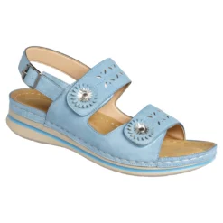 Bequem-Klettsandalette