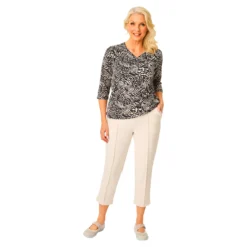 Bequem-Schlupfhose 7/8 „Elegant“ creme