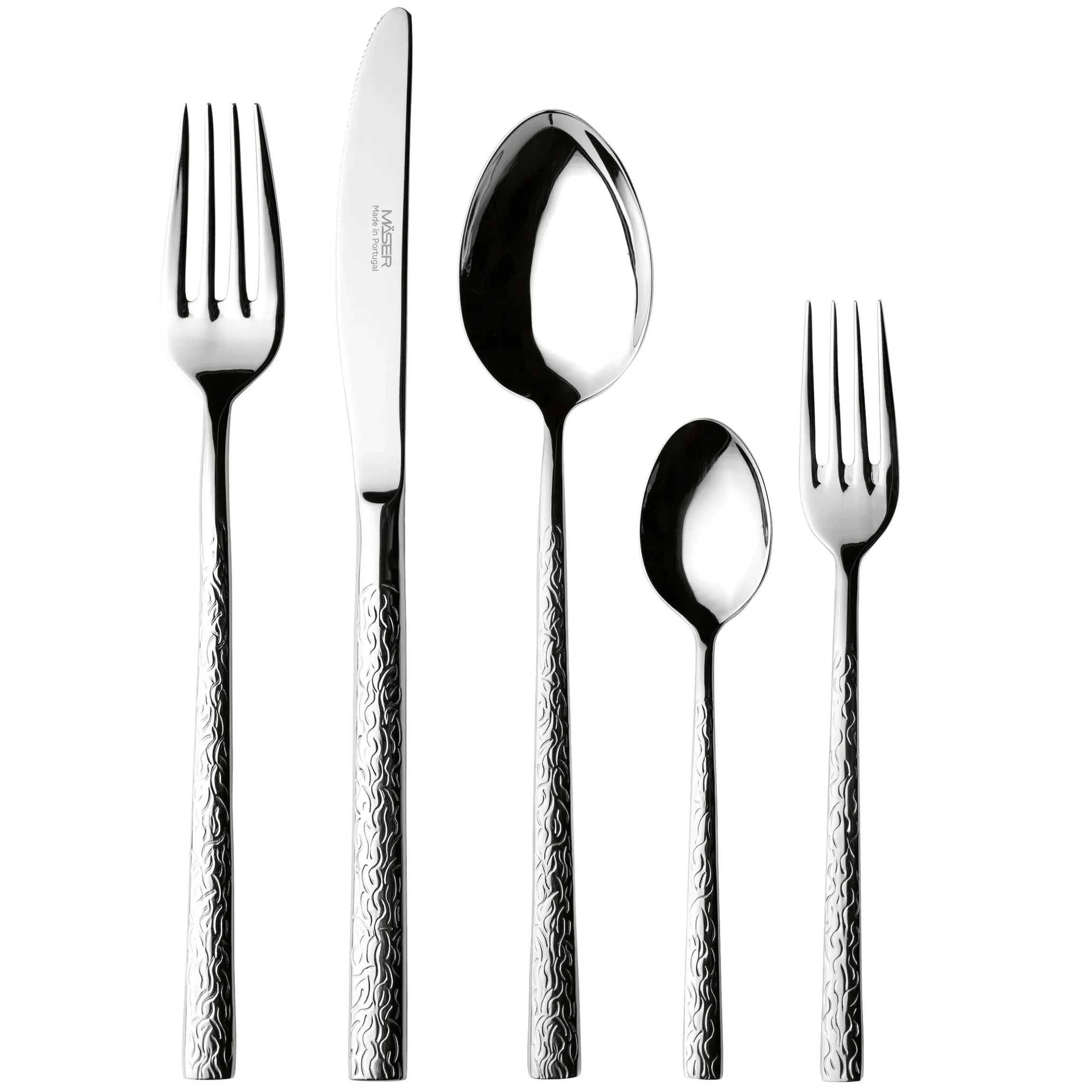 Besteck-Set, Edelstahl Ivy
