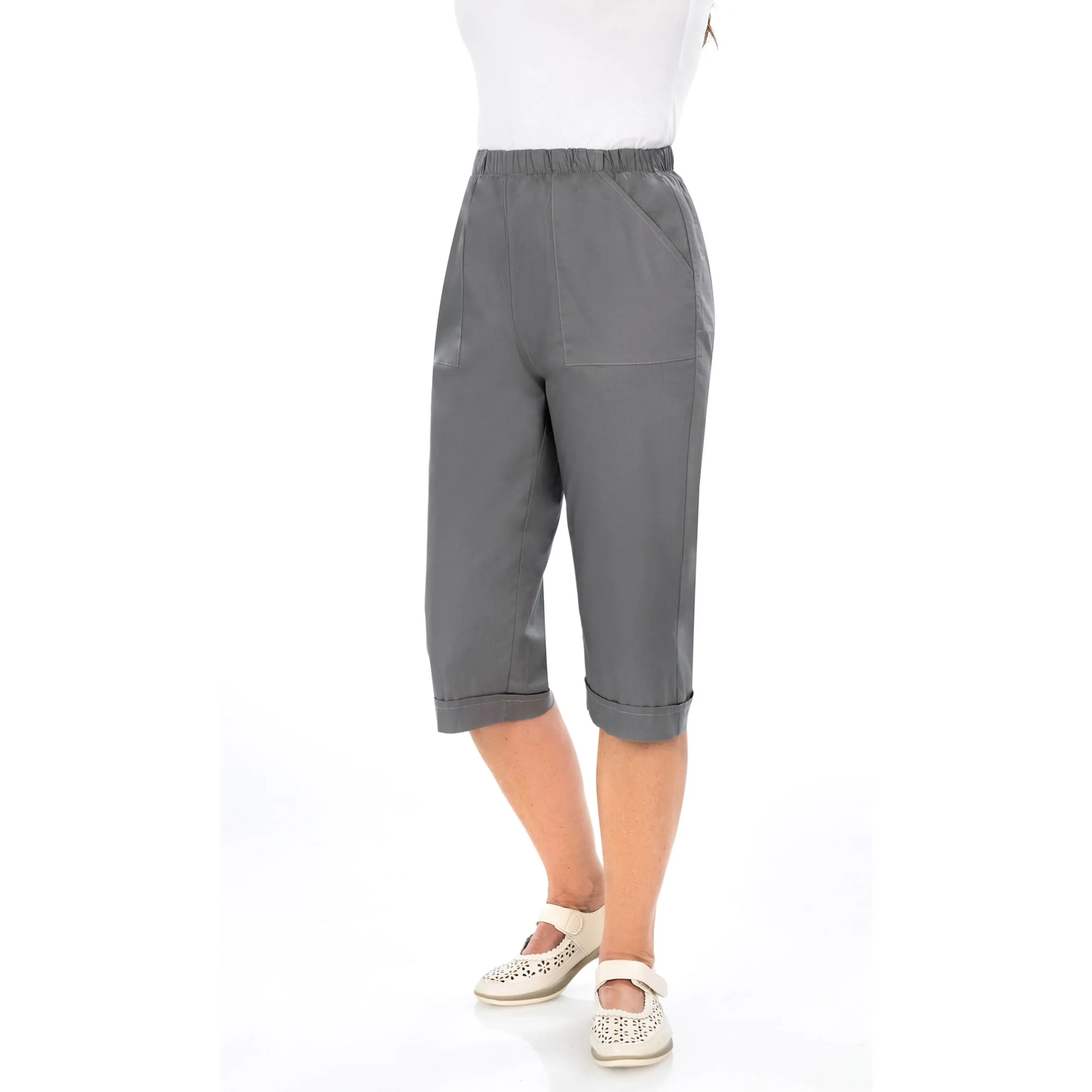 Capri-Hose grau