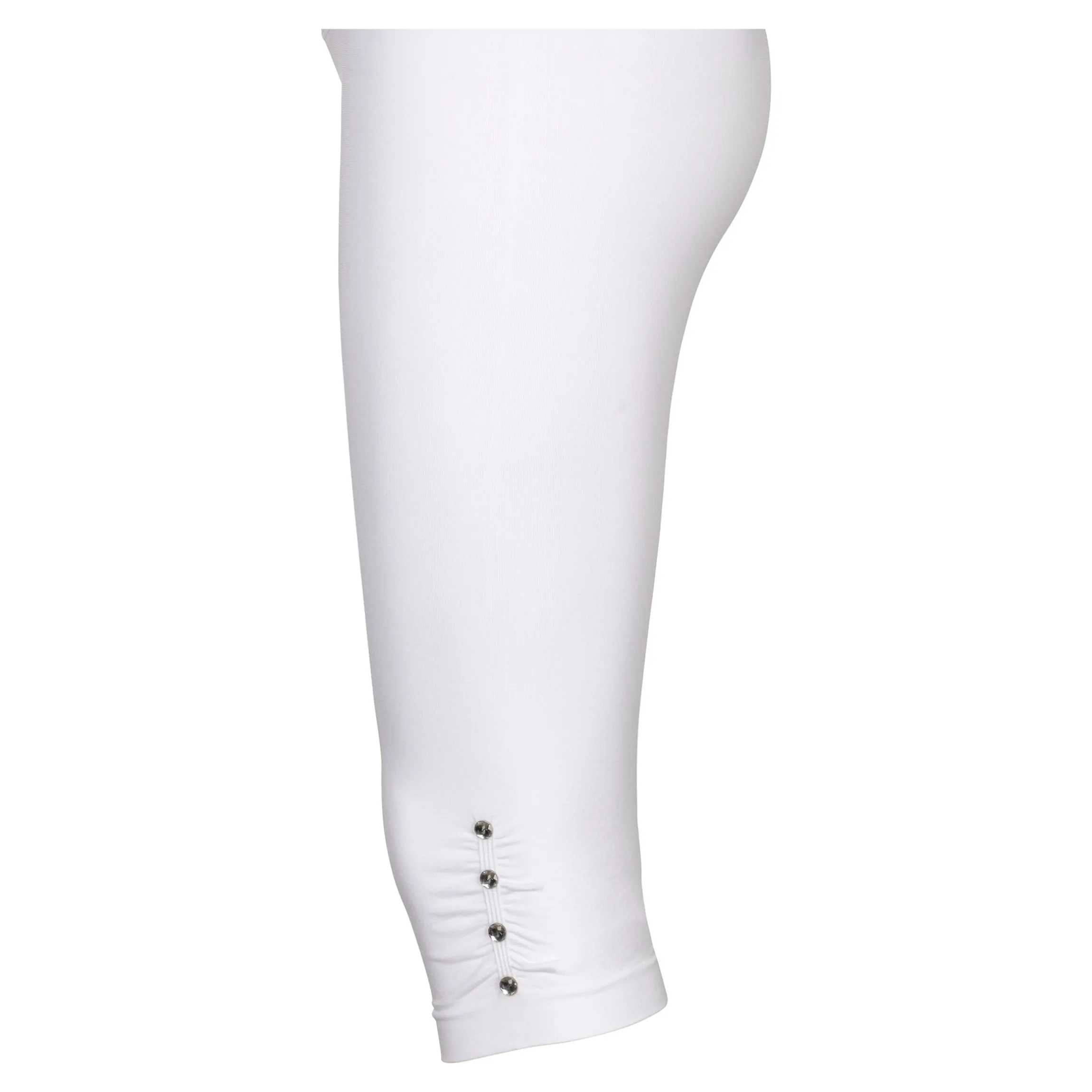 Capri-Leggings „Diamant-Optik“ weiß