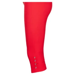 Capri-Leggings „Diamant-Optik“ rot