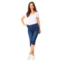 Capri-Schlupfjeans „Dunja“ dunkelblau