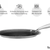 Crêpe-Pfanne 28 cm, Edelstahl Hestia Keramik