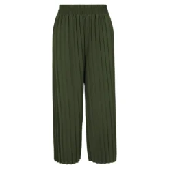 Culotte-Plisseehose „Sonja“ oliv