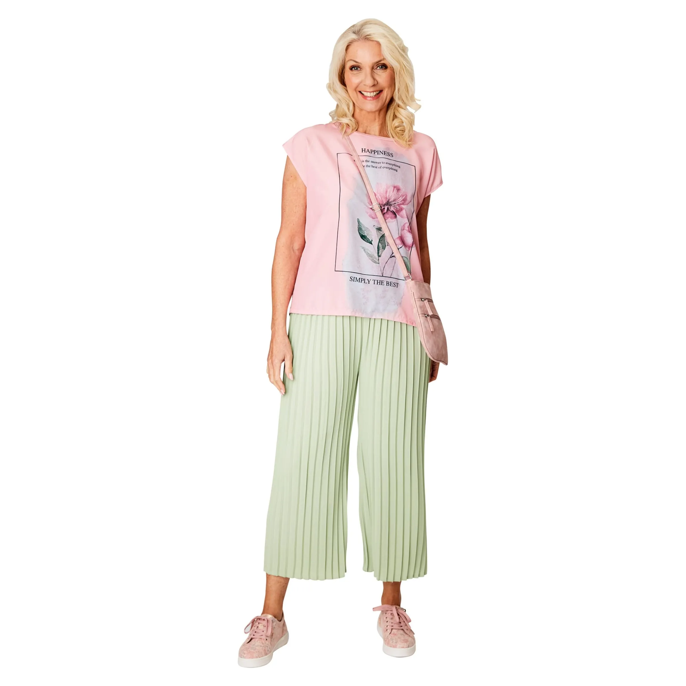 Culotte-Plisseehose "Sonja" zartgrün