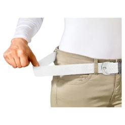 Damen-Flexigürtel weiß-grau