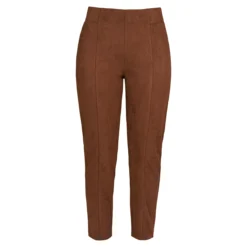 Damen-Hose „Veloursleder-Optik“