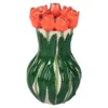 3D-Blumenvase rote Tulpen
