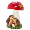 Dekofigur „Pilz mit Igelfreunde“
