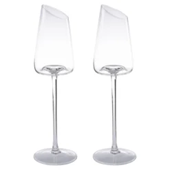 Design-Sektglas „Tulpe“, 2 Stück