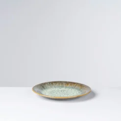 Desserteller-Set, Steinzeug Flussufer blau, grün, braun