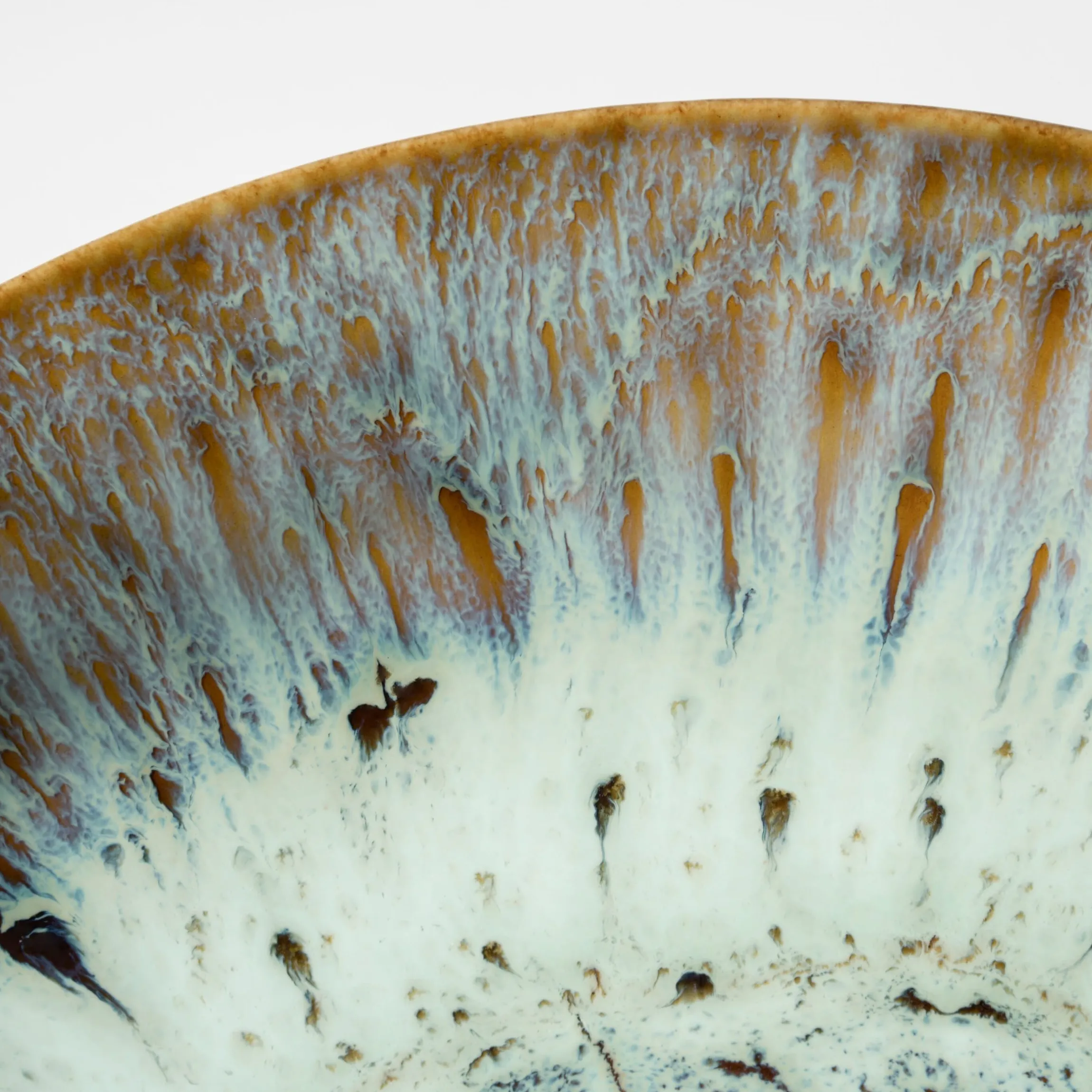 Desserteller-Set, Steinzeug Flussufer blau, grün, braun