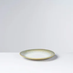 Desserteller-Set, Steinzeug Flussufer blau, grün, weiß