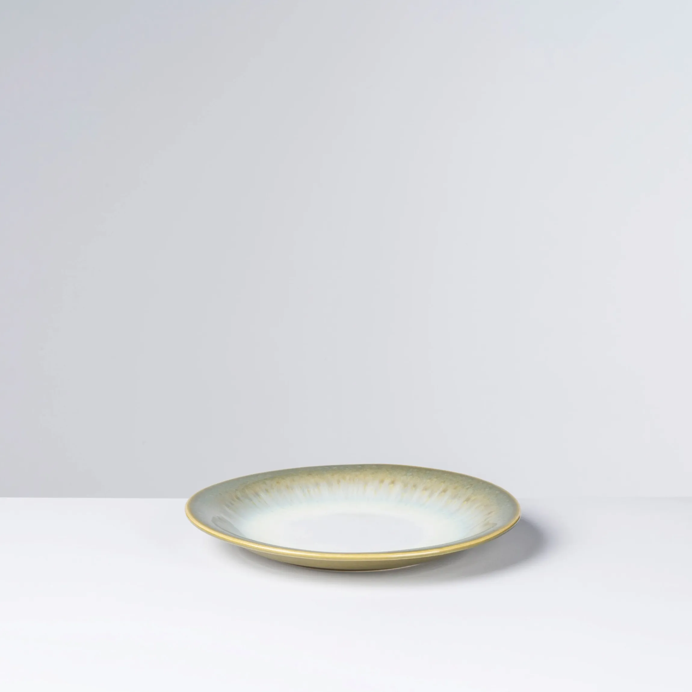 Desserteller-Set, Steinzeug Flussufer blau, grün, weiß