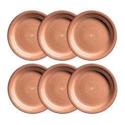 Dessertteller-Set, Steingut LUMACA Olivgrün
