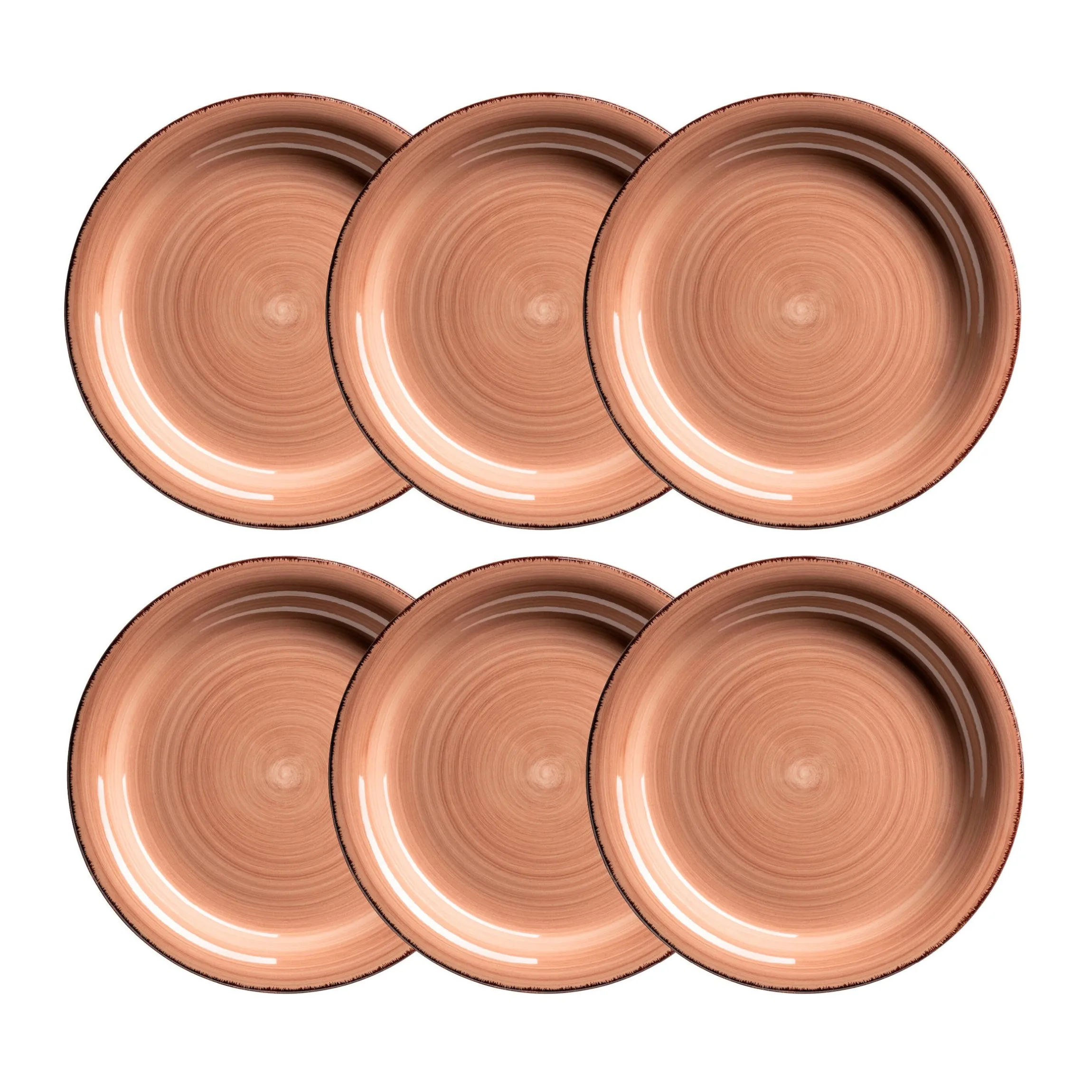 Dessertteller-Set, Steingut LUMACA Olivgrün
