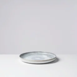 Dessertteller-Set, Steinzeug TIEFER SEE Grau / Weiß