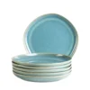 Dessertteller Set, Steinzeug Cordelia Grün