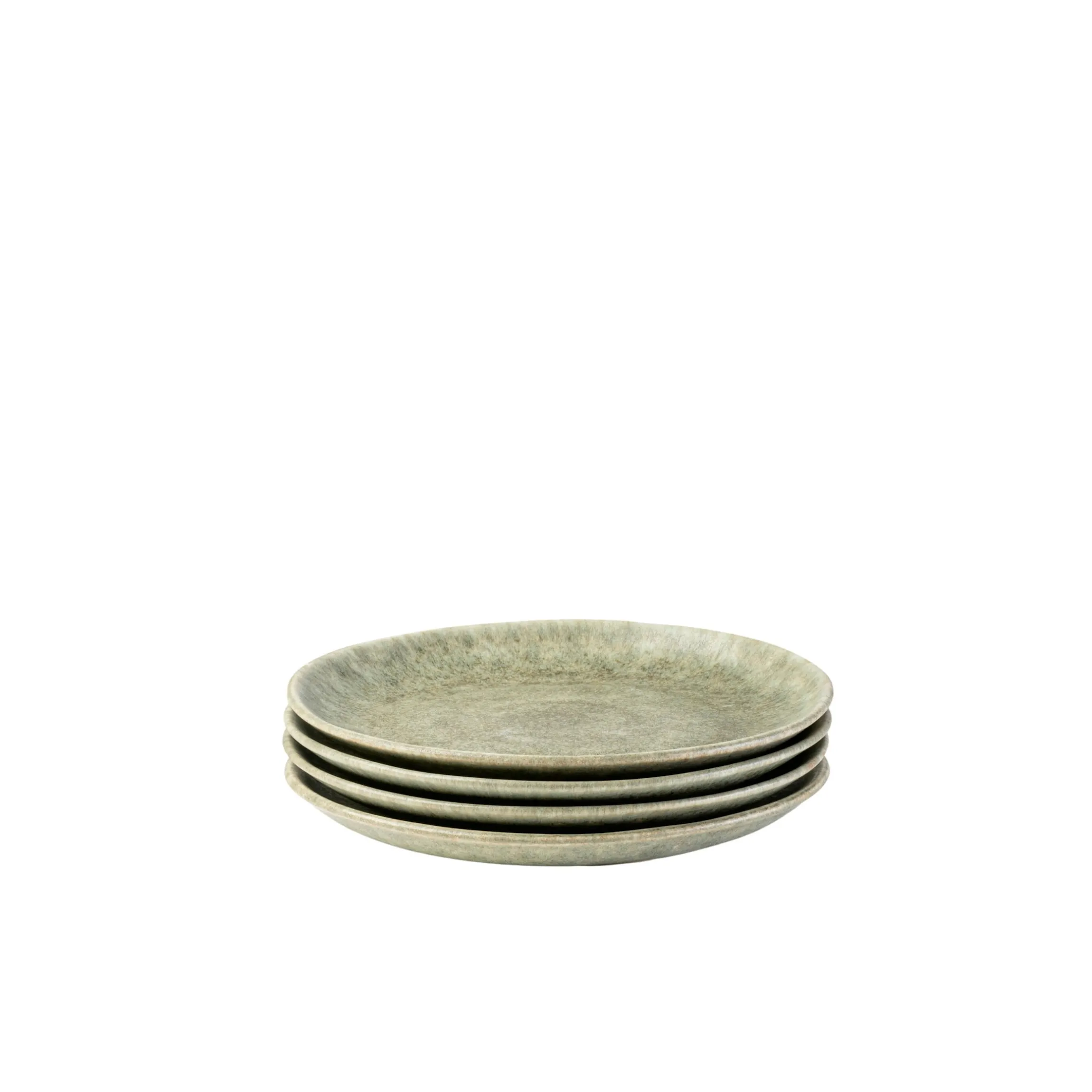 Dessertteller-Set, Steinzeug Moos'N'Stein Grün