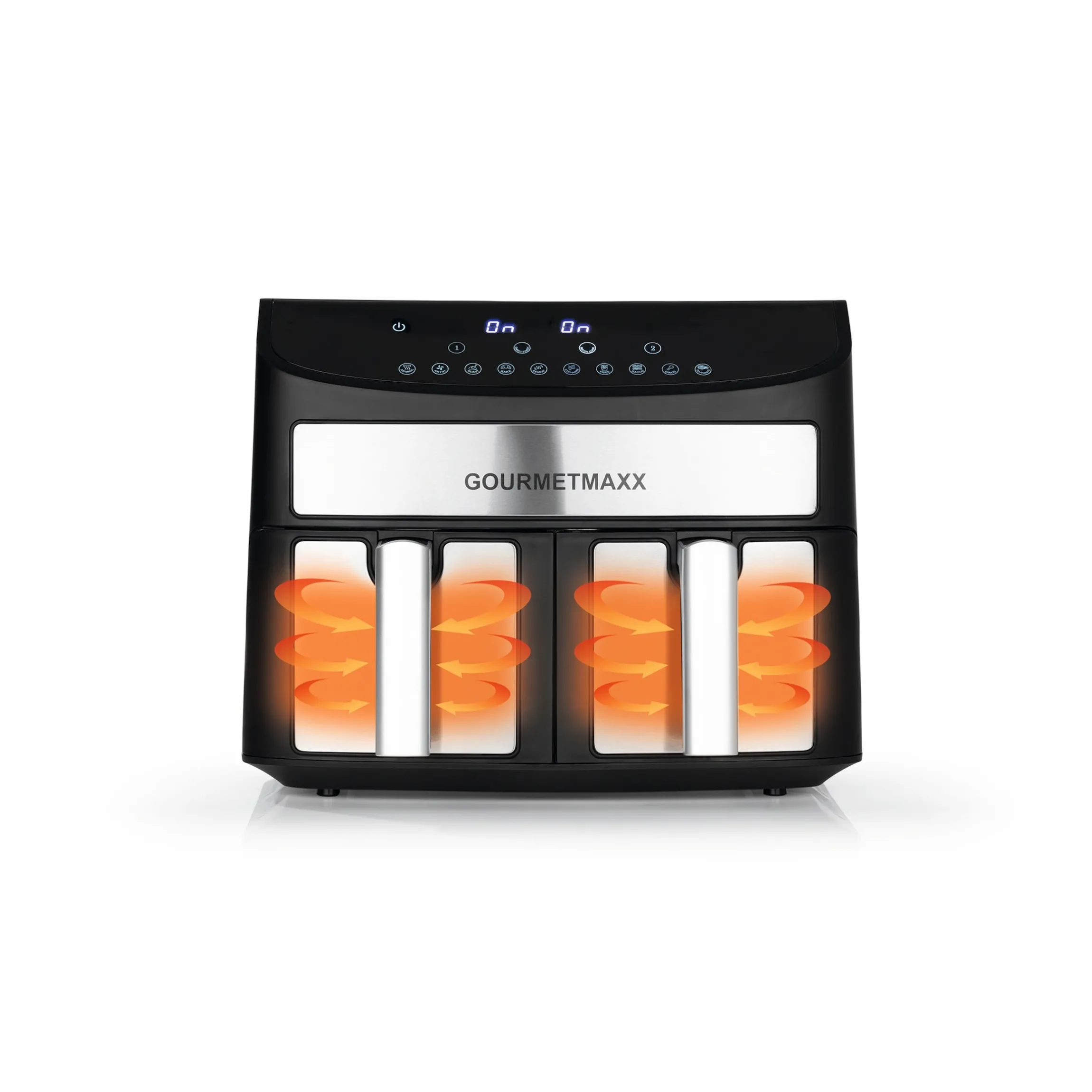 Doppelkammer-Heißluftfritteuse 7l, 2400 W