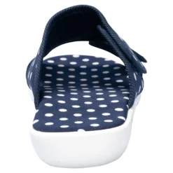 Doppelklett-Pantolette „Punkte“ marine