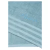 Duschtuch personalisiert mit Namen, 70x140 cm, 100% Baumwolle rauchblau